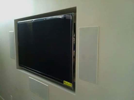 picture of a newly installed television